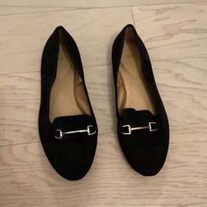 basic h&m flats for work